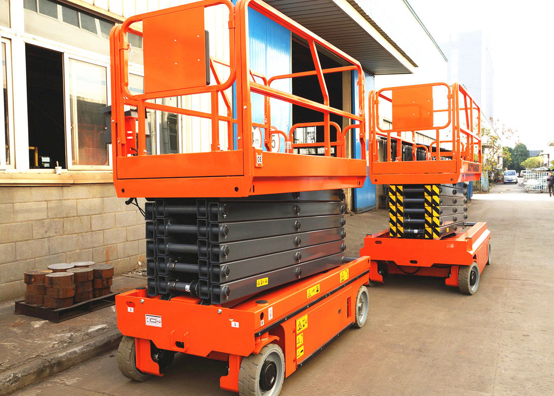 13.7m Electric Aerial Work Platform Hydraulic Driven With Storage Battery