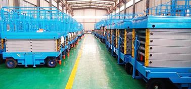中国 絵画空気仕事のための表面の自走式ブームの上昇24V/4.5W 工場